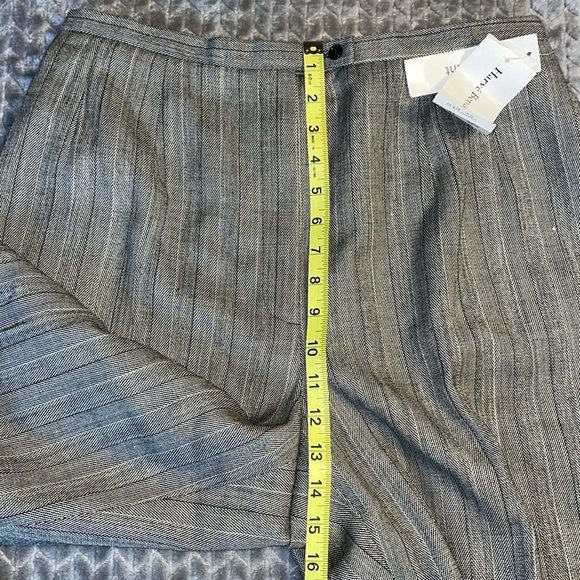 NWT Harve Bernard Wool Lined Pants.  Vintage.  Black/Gray Straight leg. 14 T - Picture 11 of 12
